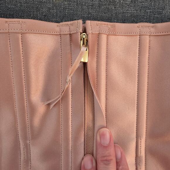 SPANX Womens Shaping Cinching Waist Trainer Sculpture Top Zip Up Corset Size XL - Picture 3 of 7